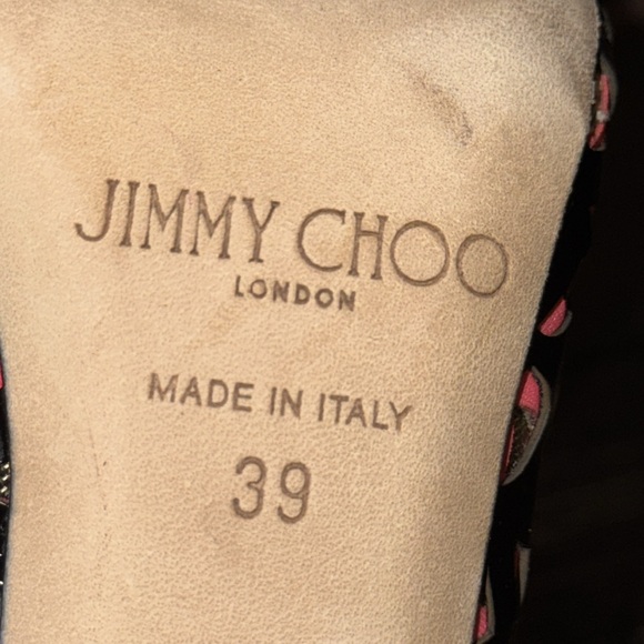 JIMMY CHOO TACTIC LASER-CUT PATENT LATHER CUTOUT BOOTIE HEEL SHOES 39 / 9 $1575 - Picture 10 of 10